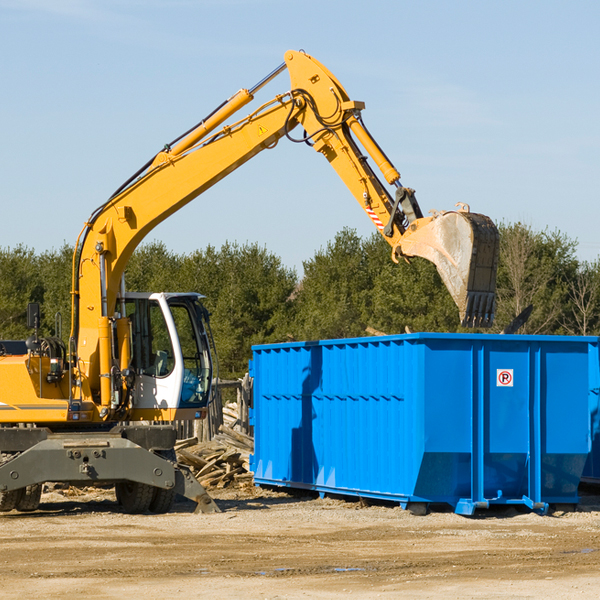 are there any restrictions on where a residential dumpster can be placed in Simsbury Connecticut